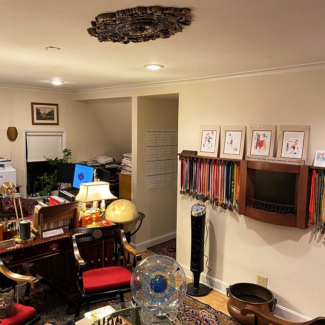 Ceiling Medallion Blue Diamond 20 in. x 30-1/2 in. CCMF-094 - Image 5