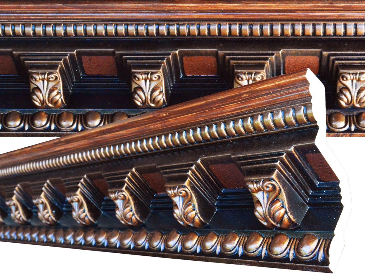 Hand Painted Crown Molding, Custom Decorative Molding Finishes
