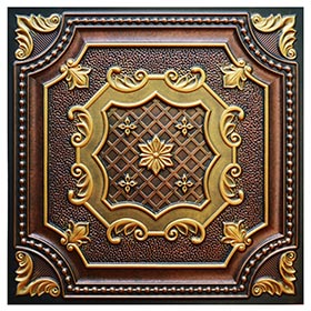 Hand painted ceiling tiles