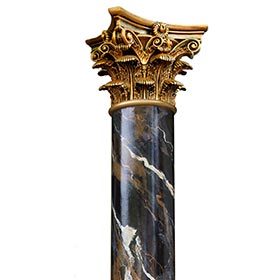 Hand painted columns