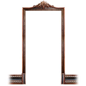 Hand painted door and window casings