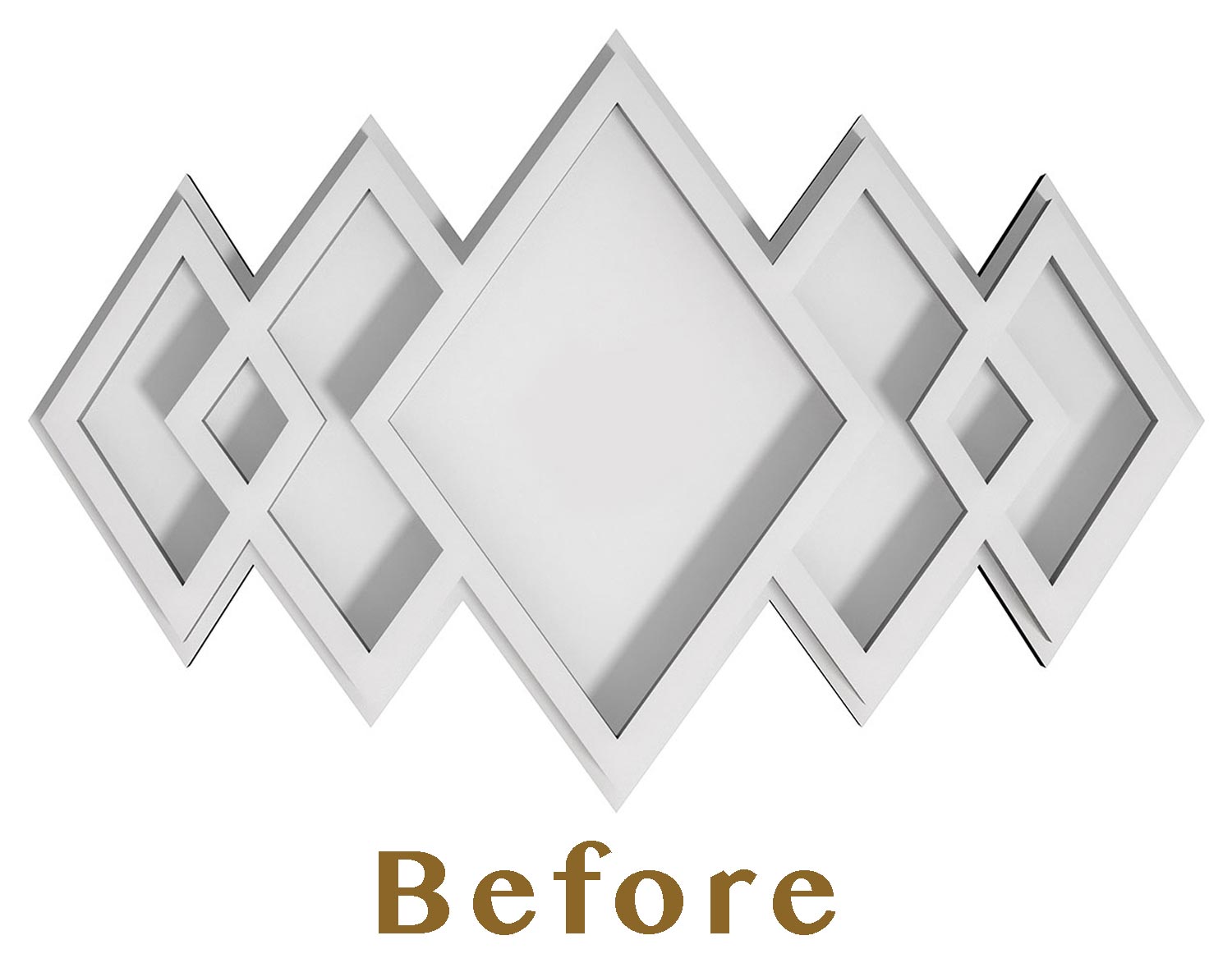 Ceiling Medallion Rhomboid Sequence 10 in. x 6-5/8 in. CCMF-202 - Image 4