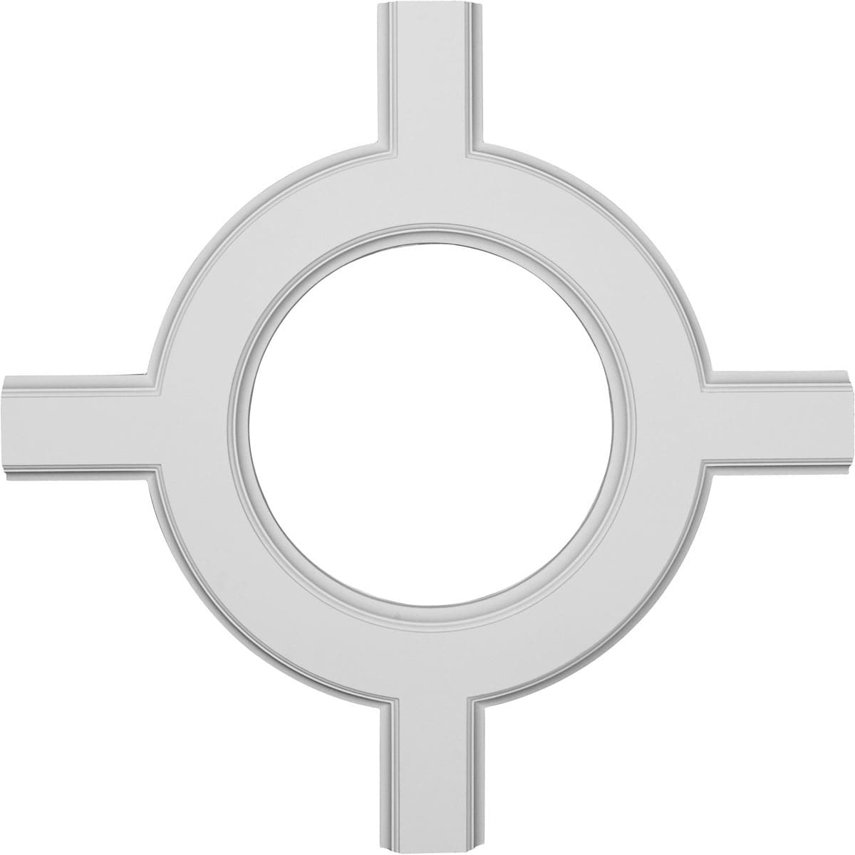 Coffered Ceiling System Inner Circle Intersection For 5 in. Traditional 36 in. W x 2 in. P x 36 L CCSW-001-ICRI5