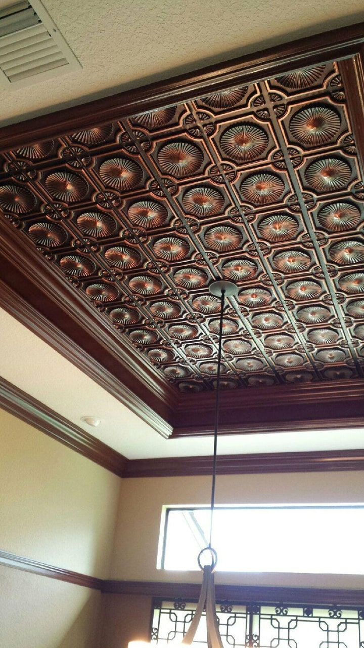 Ceiling Tile Whirligigs Faux Tin 24 in. x 24 in. CTFF-002 - Image 4