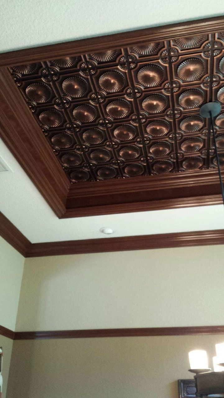 Ceiling Tile Whirligigs Faux Tin 24 in. x 24 in. CTFF-002 - Image 6