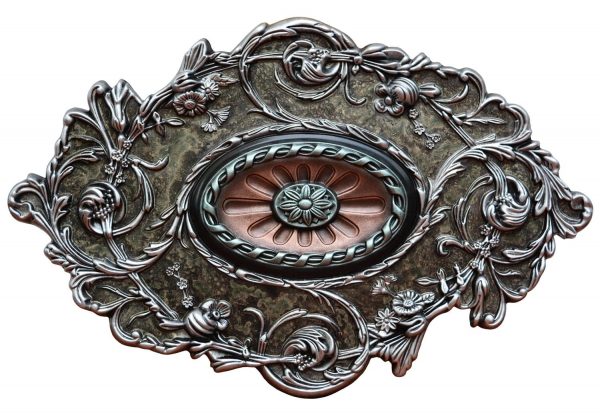 Ceiling Medallion Silver Diamond 20 In X 30 1 2 In Ccmf 094 3